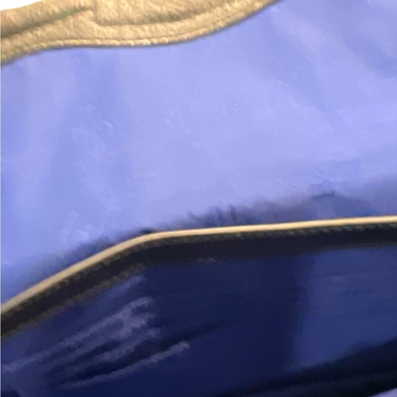 Cole Haan Black Leather Flap Clutch with Gold Clasp